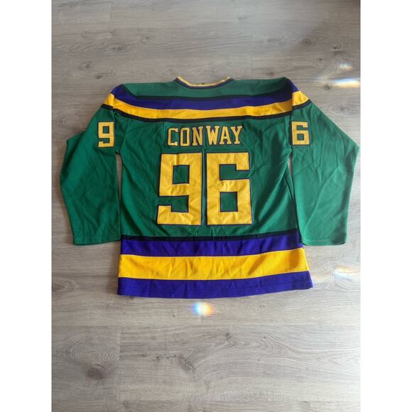 Men’s Adult D-5 Mighty Ducks Hockey Jersey #96 Charlie Conway Size Medium - Picture 9 of 9